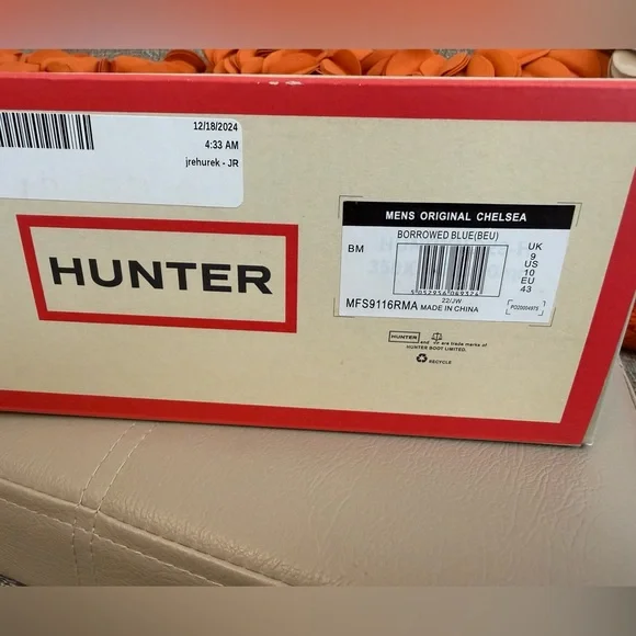 ❣️🆕HUNTER Original Chelsea Waterproof Boots in Borrowed Blue❣️ - Picture 10 of 10